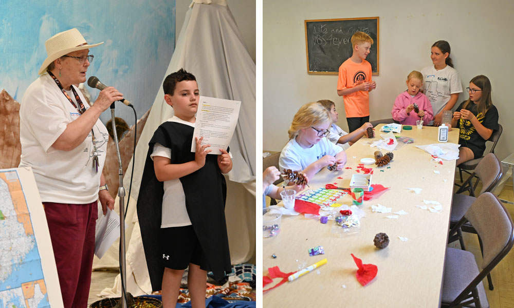 Vacation Bible School invites children to  walk in the footsteps of their Catholic ancestors